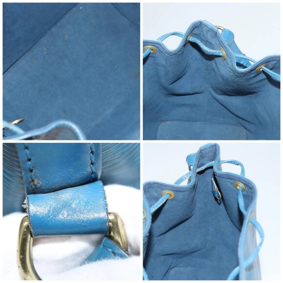 LOUIS VUITTON Epi Petit Noe Shoulder Bag Blue LV Auth - Picture 16 of 16